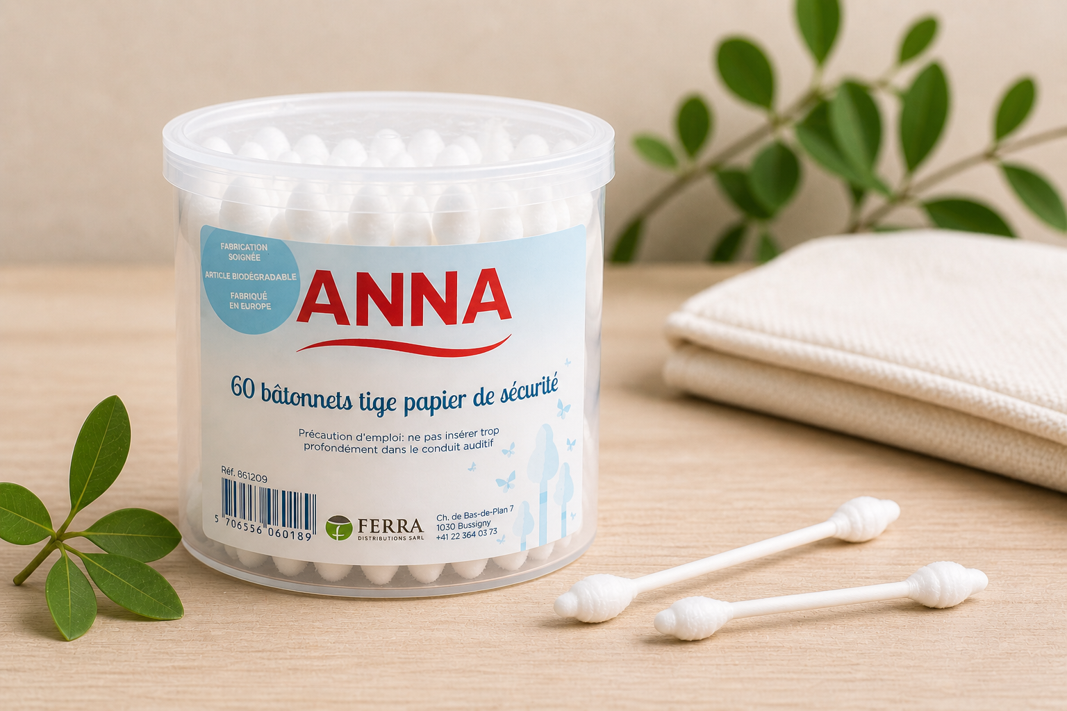 Gamme Anna cotons-tiges sécurité – Ferra Distributions Suisse