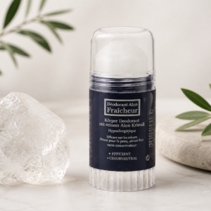 Pierre d'alun naturelle déodorant Alun Fraîcheur présentation – hygiène Ferra Distributions Suisse