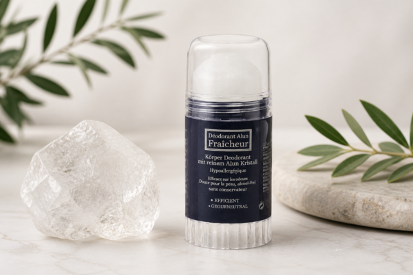 Pierre d'alun naturelle déodorant Alun Fraîcheur présentation – hygiène Ferra Distributions Suisse