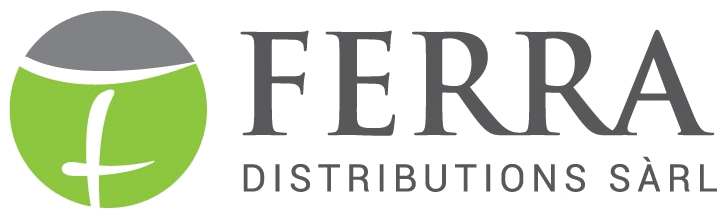 Logo officiel Ferra Distributions Sàrl – droguerie suisse Bussigny depuis 1995
