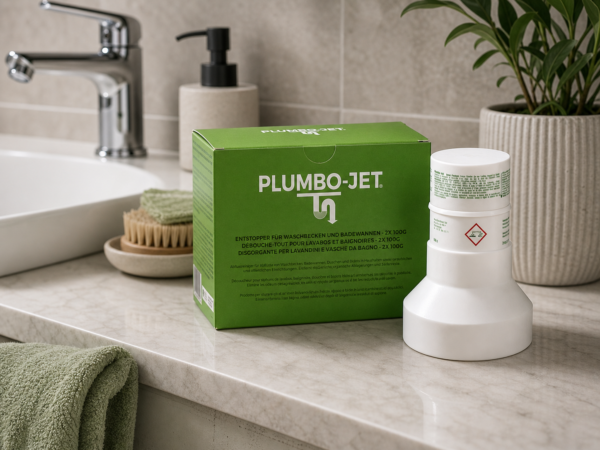 Plumbo-Jet DUO granules déboucheur 2x100g présentation format familial – Ferra Distributions